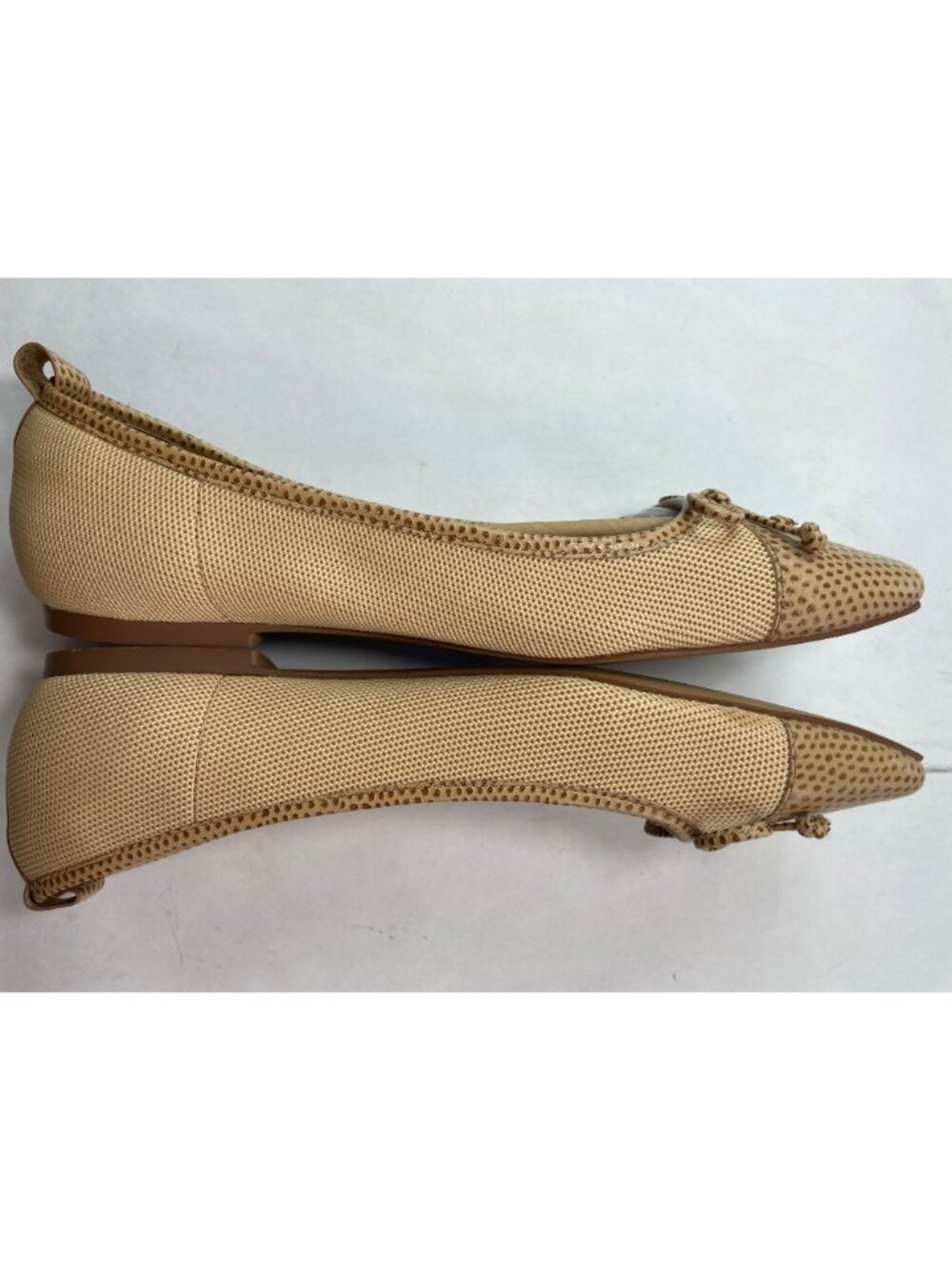 Eric Javits Parris Flats Peanut Perforated Leather Slip-On Shoes Sz 9.5 $245 NWT - Picture 9 of 11